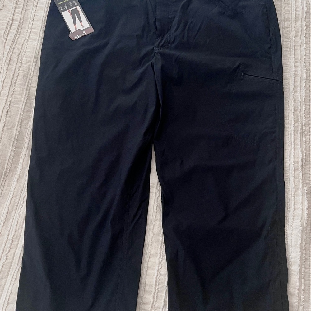 Eddie Bauer Tech Capri Pants Black